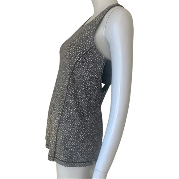 LULULEMON Hit It Tank Top Frozen Fizz White Black Racerback Workout Gym Active - Picture 10 of 15